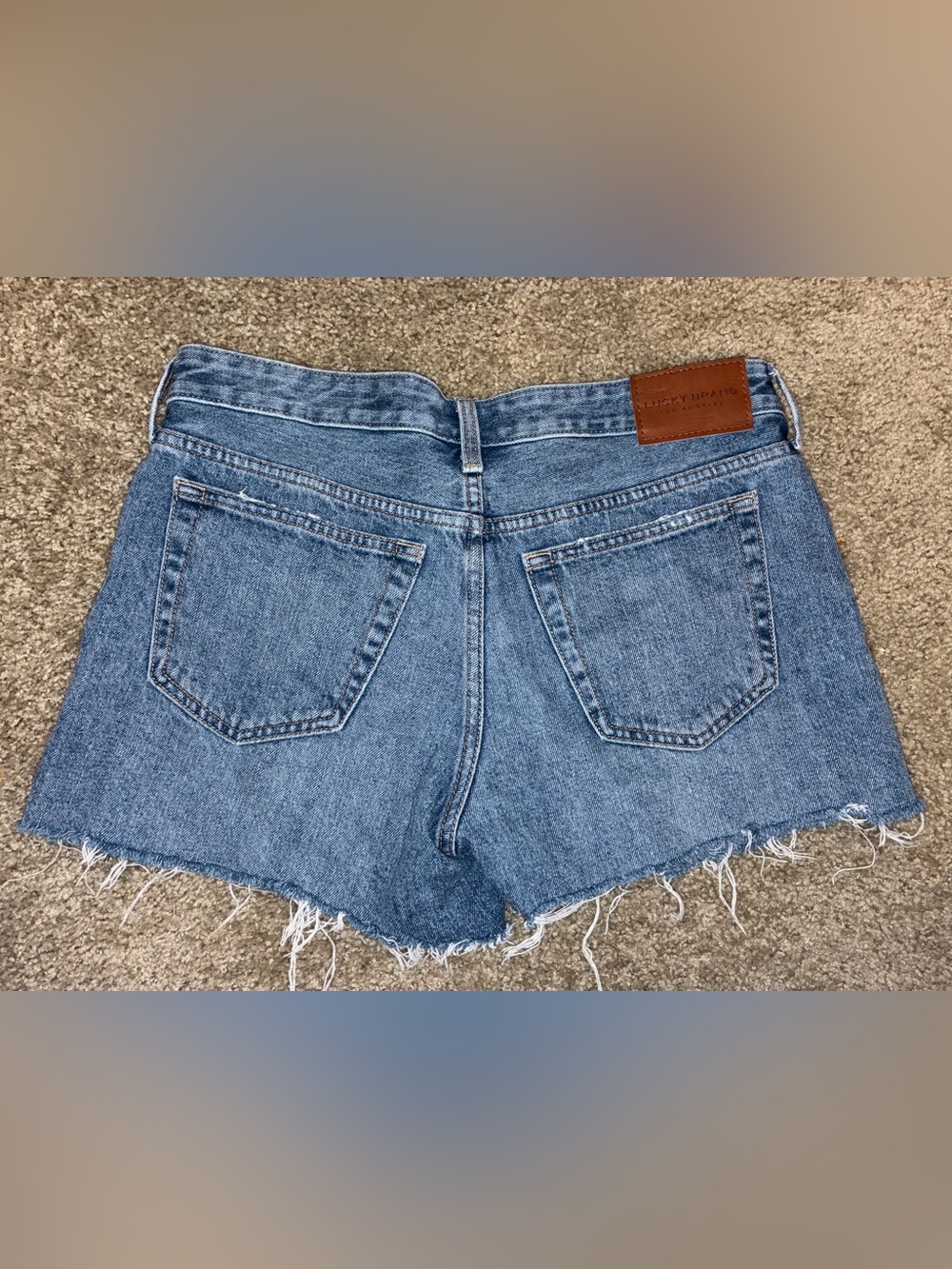 Lucky Brand Blue Denim Distressed Shorts